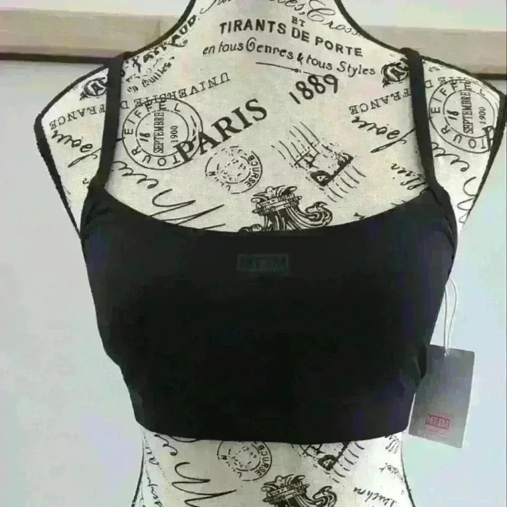 MARRIED TO THE MOB | Women's Black MTTM Logo Stretchy Racerback Sports …